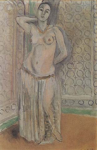 Semi-nude Woman Standing (mk35)
